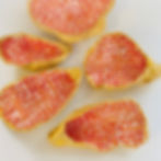 Red and gold patterned oyster shell bowls