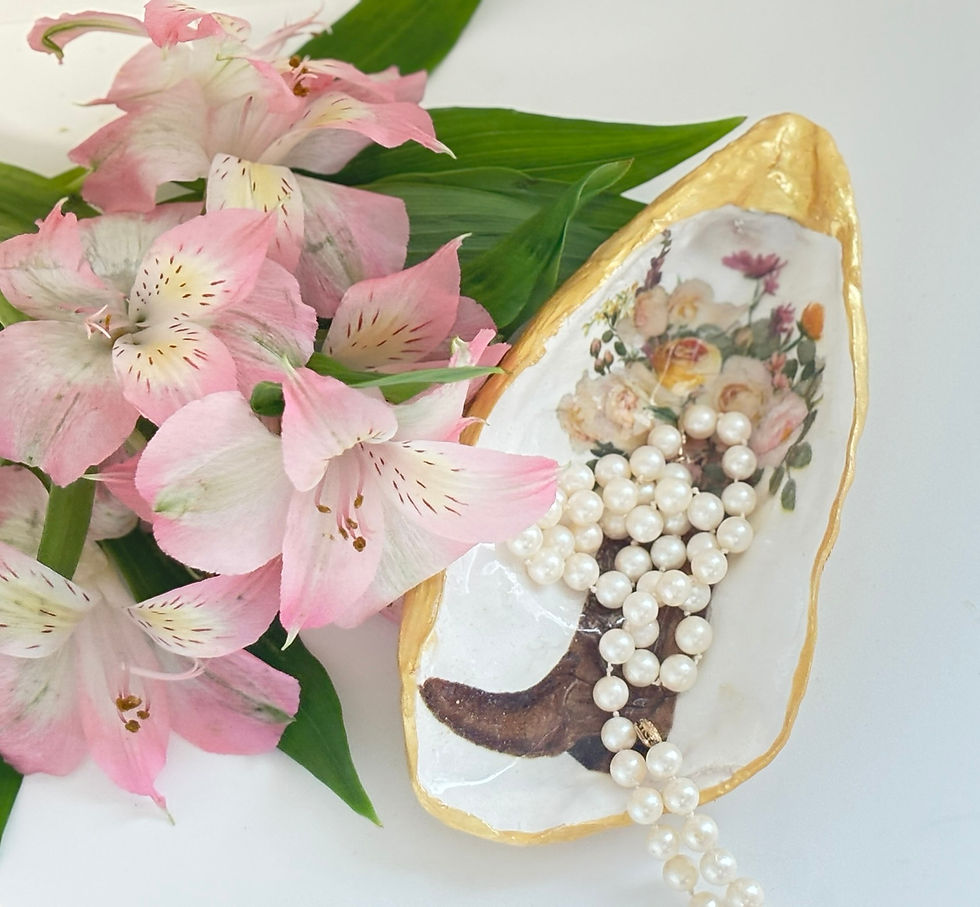 Cowboy Floral Oyster Shell