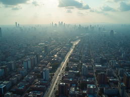 Satellite capturing urban imagery for intelligence analysis