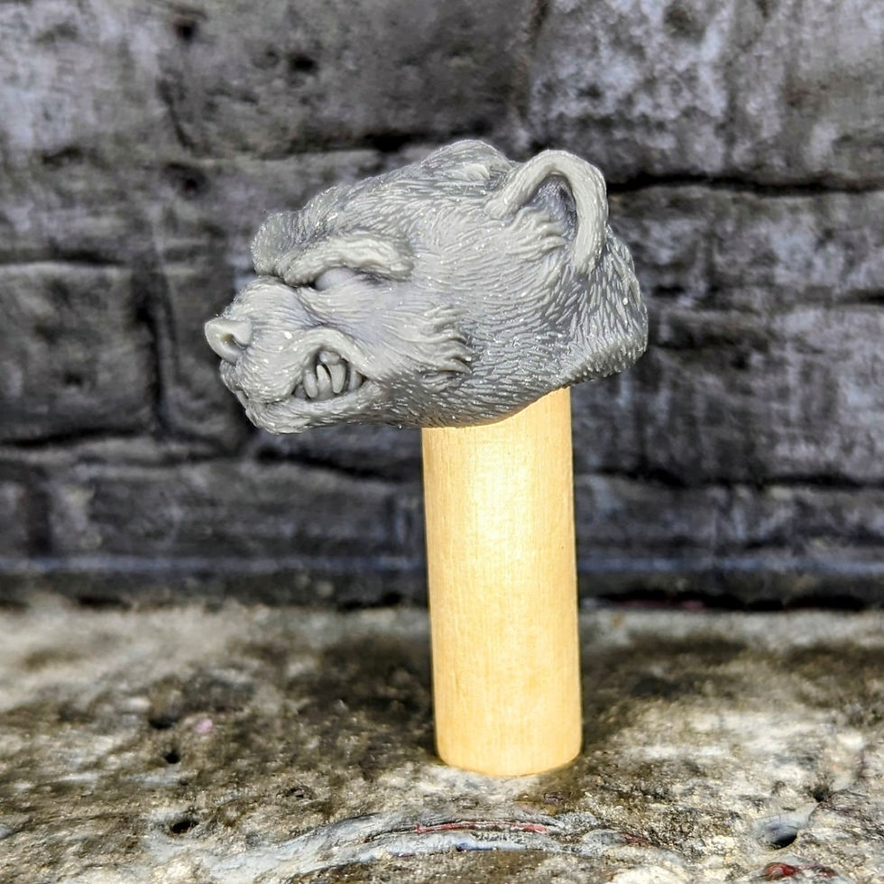 Thumbnail: Weasel Head: Unpainted
