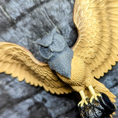 Owl Bird Head - Unpainted | Wolf King Customs
