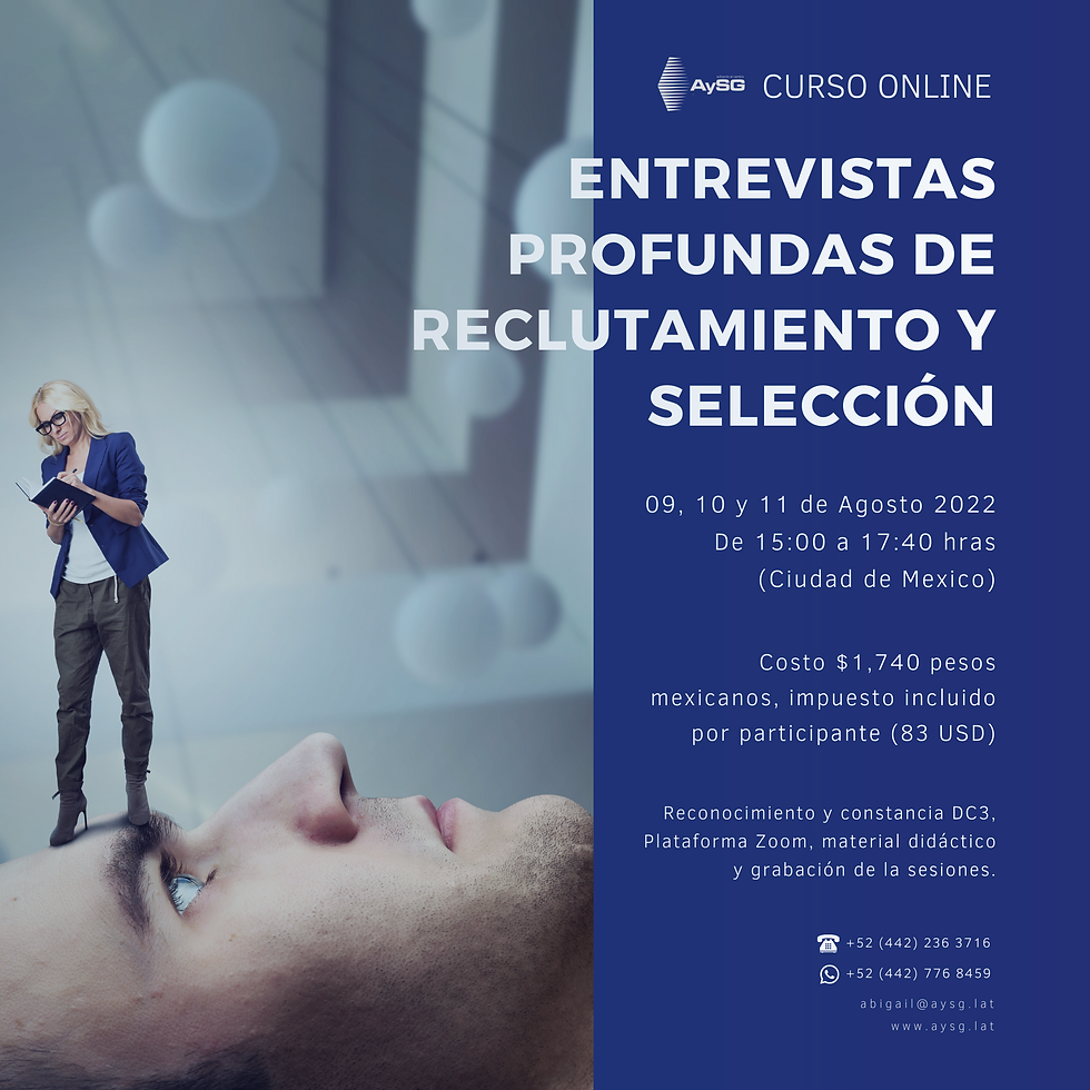 Curso Online Entrevistas Profundas de Reclutamiento y Selección
