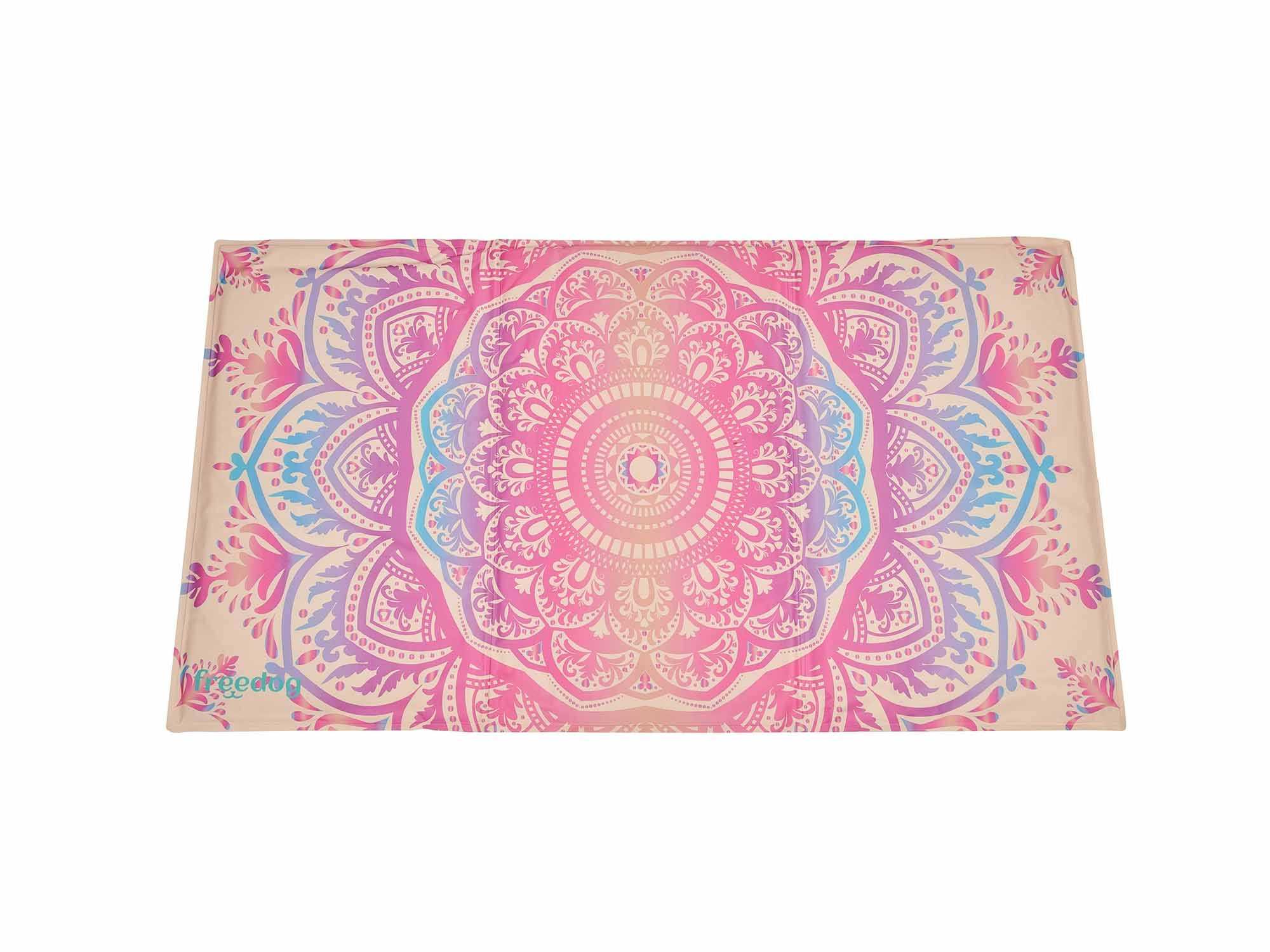 Tapis rafraîchissant Mandala beige L 90x50 cm pour chien et chat - Freedog