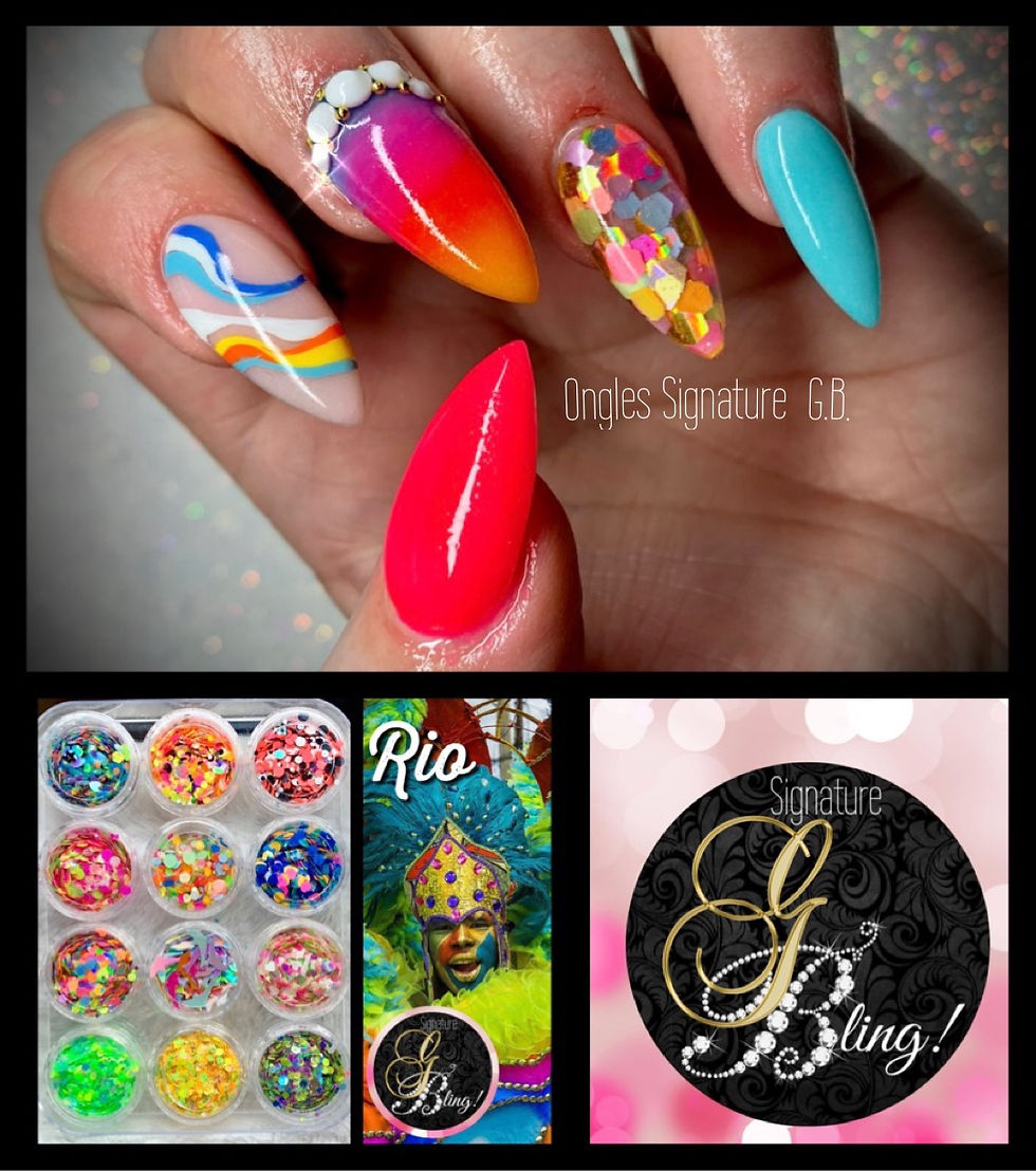 Miniature : Coffret de paillettes thématique “Rio”