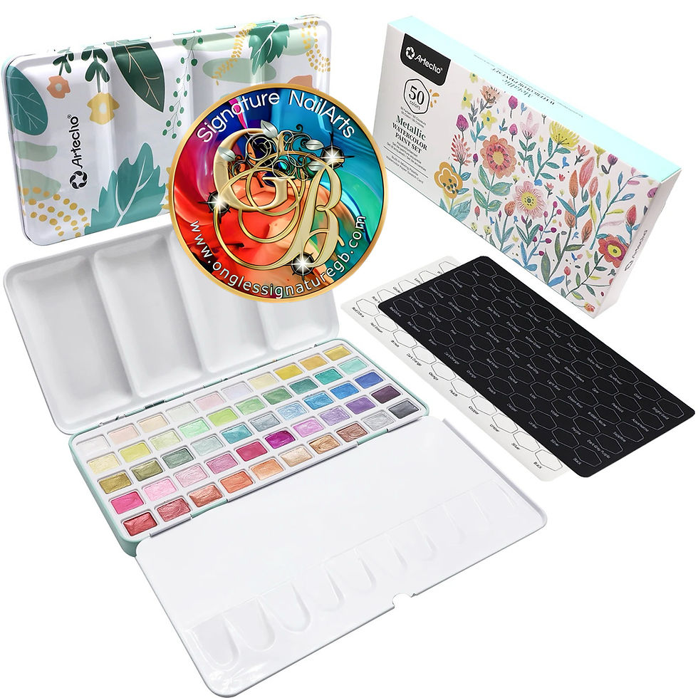 Miniature : Palette Aquarelle Nacrée ( coffret 50 pastilles)