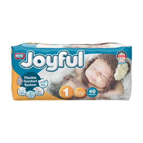 JOYFUL PAÑAL PARA NIÑO ABIERTO ETAPA 1 NEWORN 40 UN.