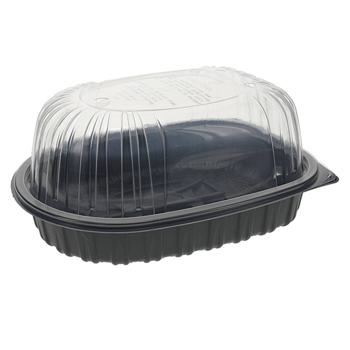 Empaque para pollo asado mediano de 26X19x11 cm.
