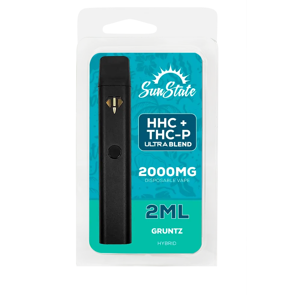 Vapeador desechable HHC/THC-P - GRUNTZ - HYBRID - 2ml - 2000mg
