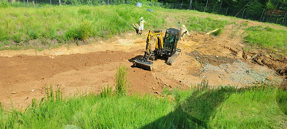 Erosion work on solar field