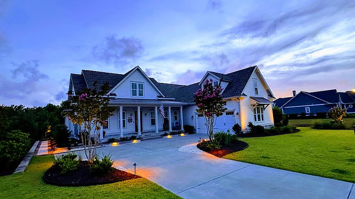 Oceanic bay patio garden