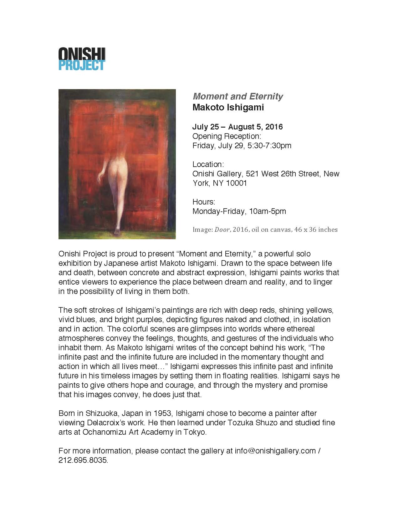 Makoto Ishigami_PressRelease