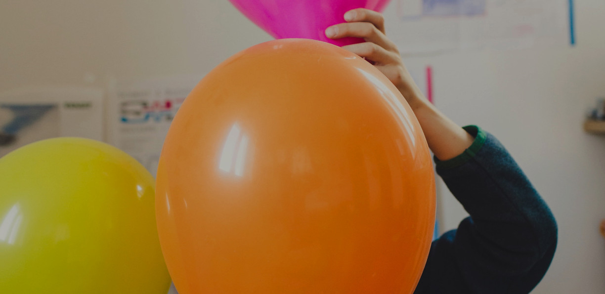 Kids #stayhome fun with colored balloon_