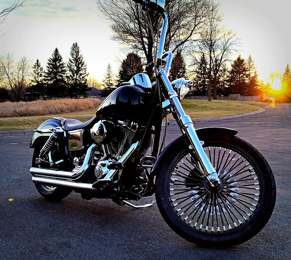 My Wide Glide Post a Bunch of Work