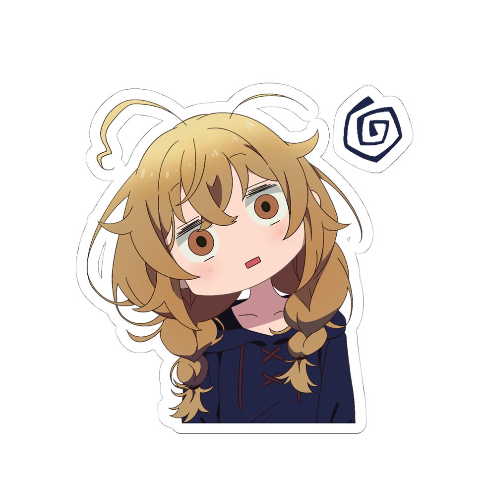 Thumbnail: Kawaii Anime Waifu Sticker - Silent Witch Girl Kiss-Cut Sticker