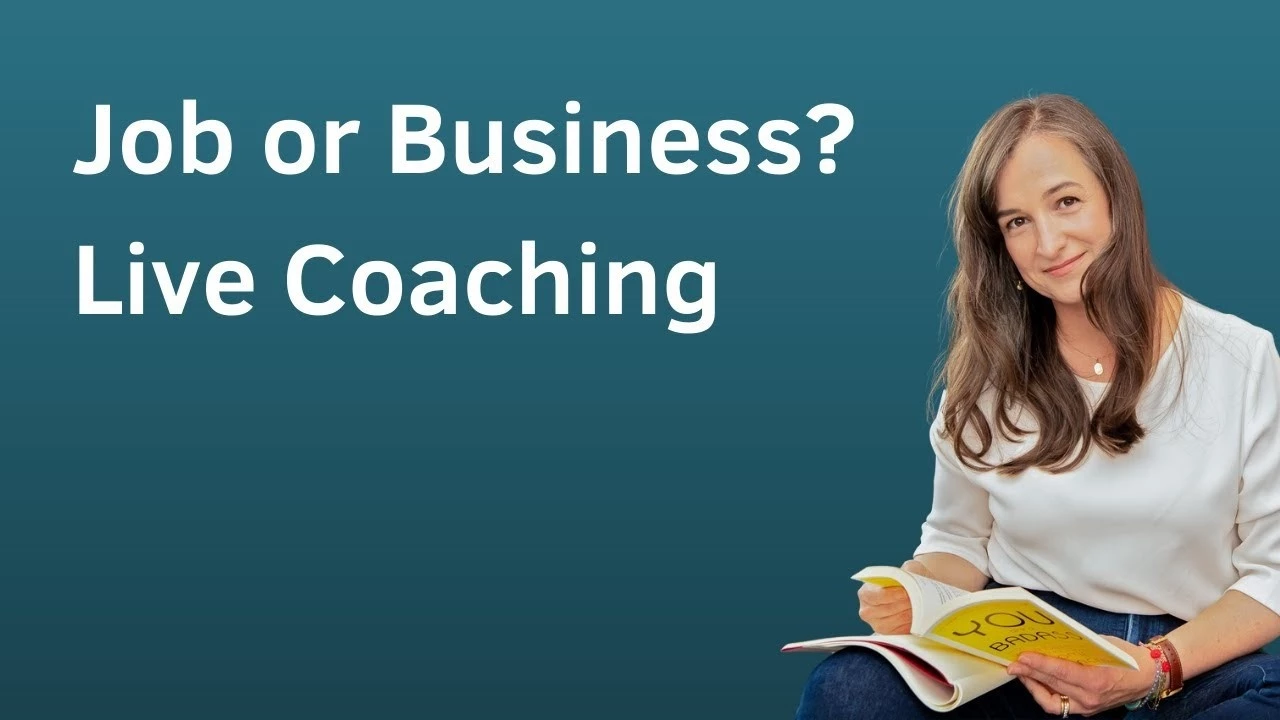 Live Coaching 4 - Why I think you're better off job hunting than opening a business during COVID-19