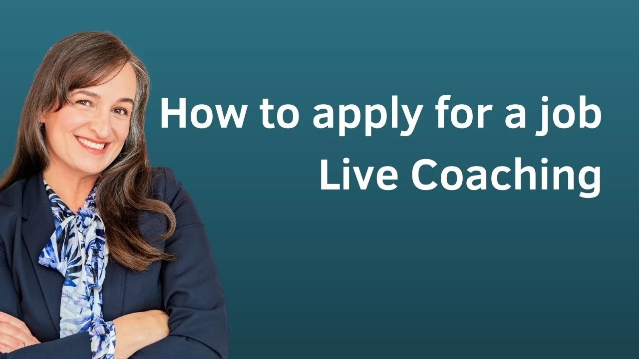 Live Coaching 11 - Moving into a management role: How to apply for a job you have not done yet?