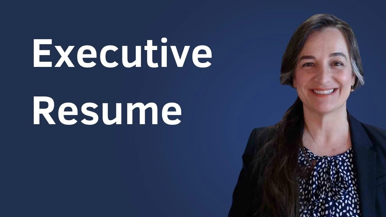 Episode 101 - What an executive resume should look like