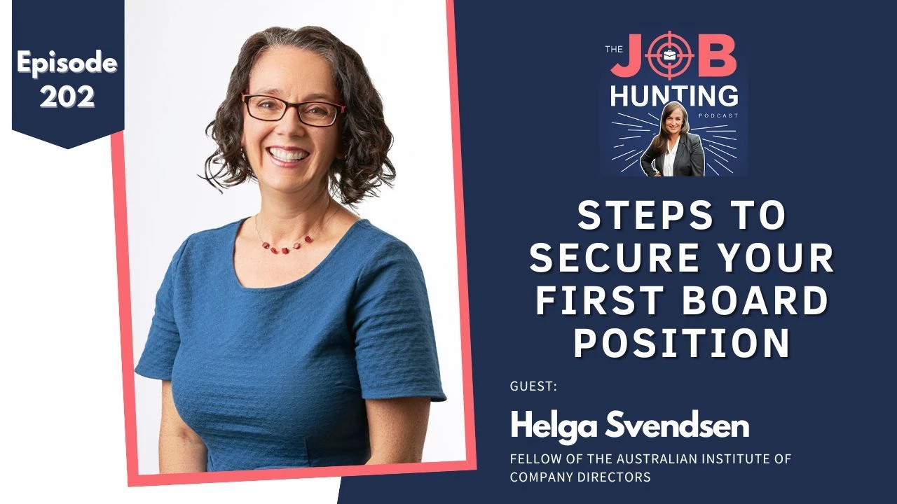 Episode 202 - Navigating the Path to Board Directorship: A Conversation with Expert Helga Svendsen