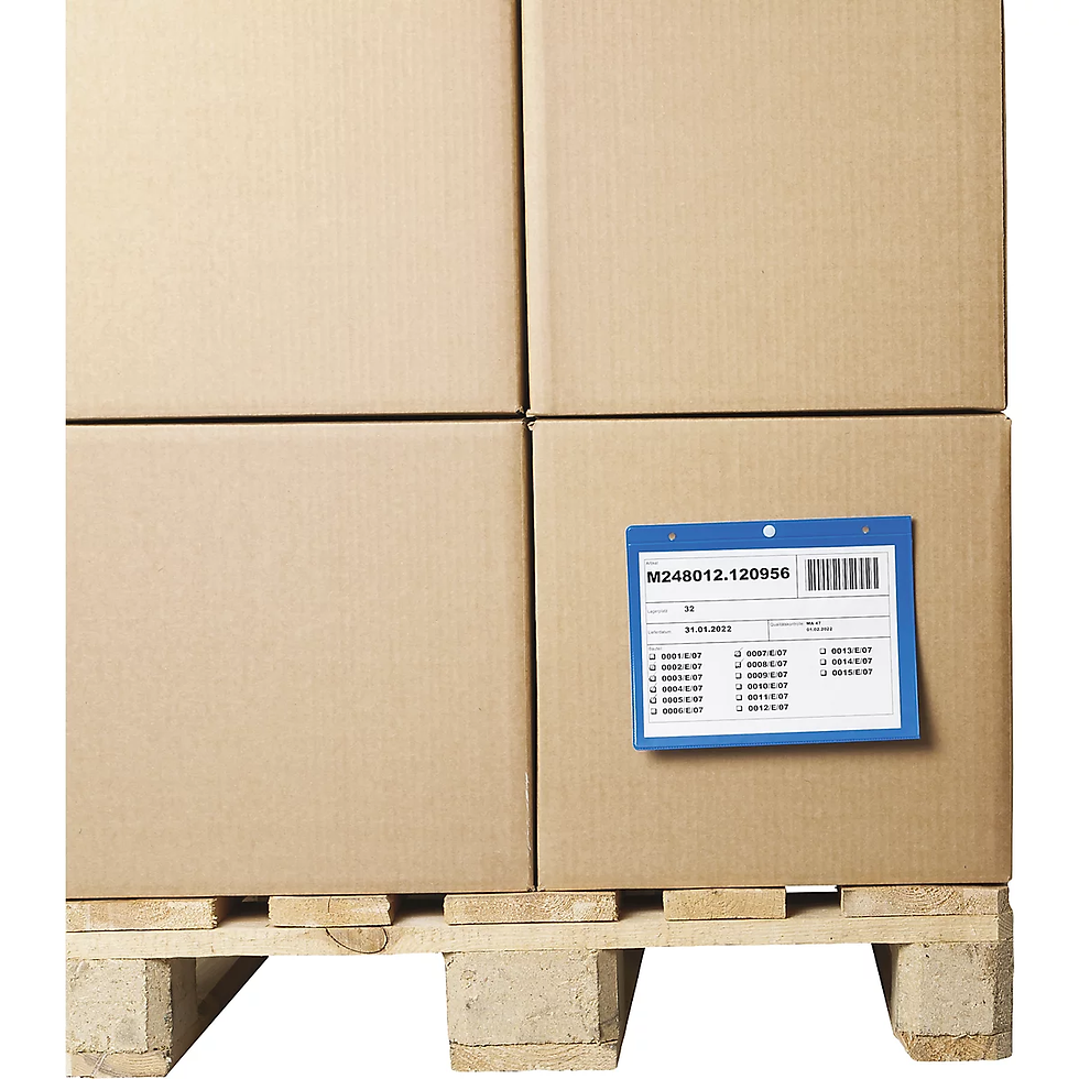 Minh họa về pallet detail label