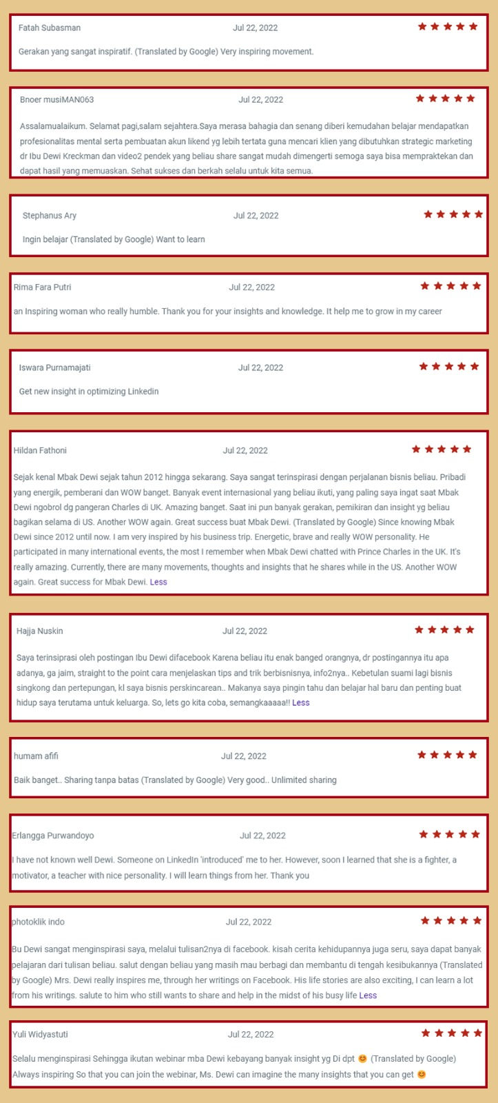 Reviews