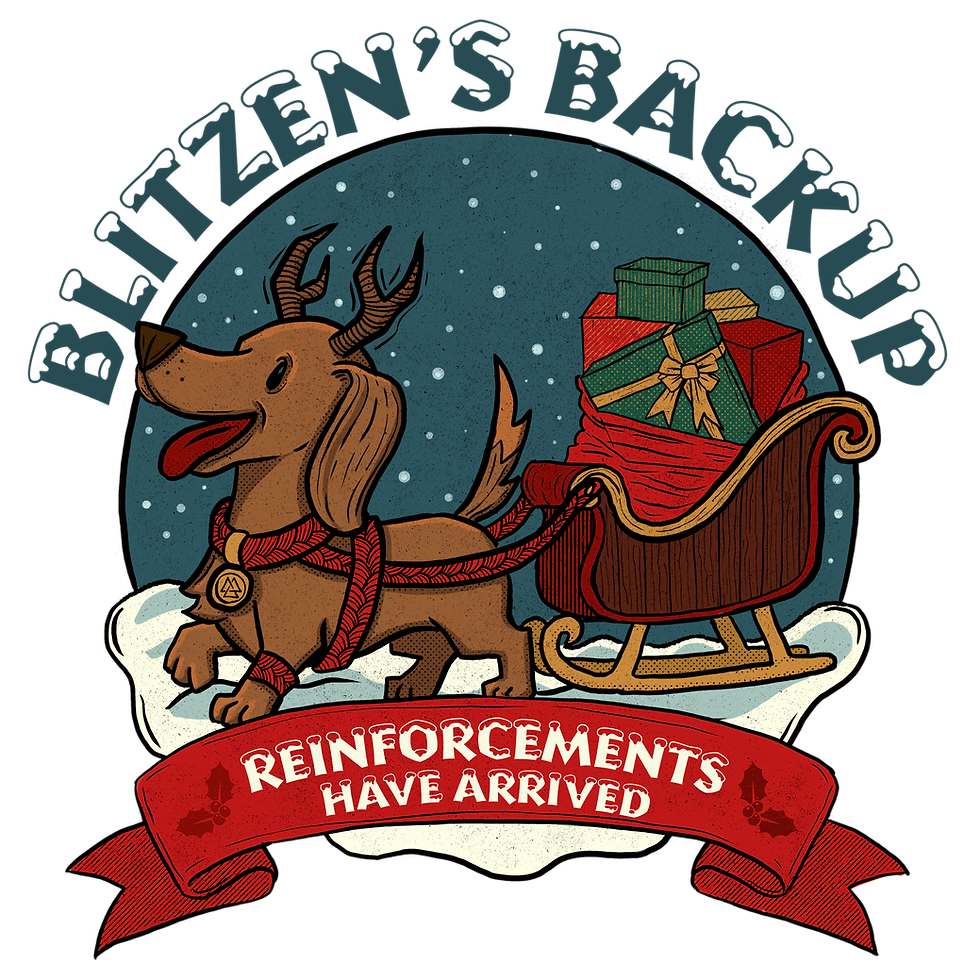 थंबनेल: Blitzen's backup - Dachshund pulling a slay