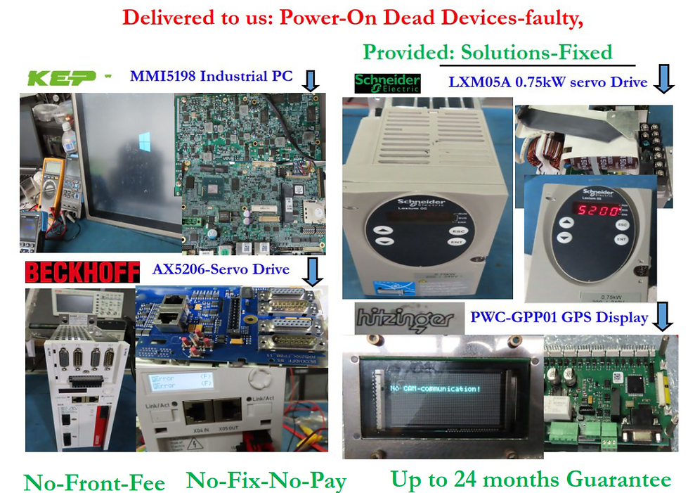 Repaired & Refurbished industrial electronics