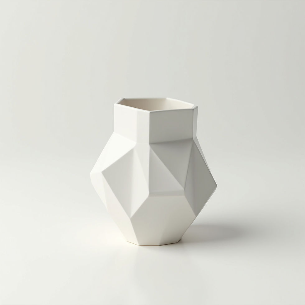 Vaso Decorativo Geométrico