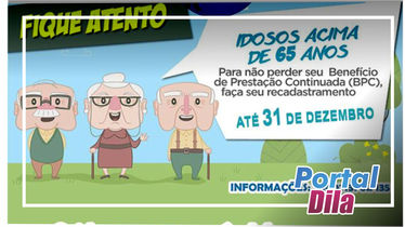 Idosos e pessoas com deficiência que recebem o BPC devem se inscrever no Cadastro Único