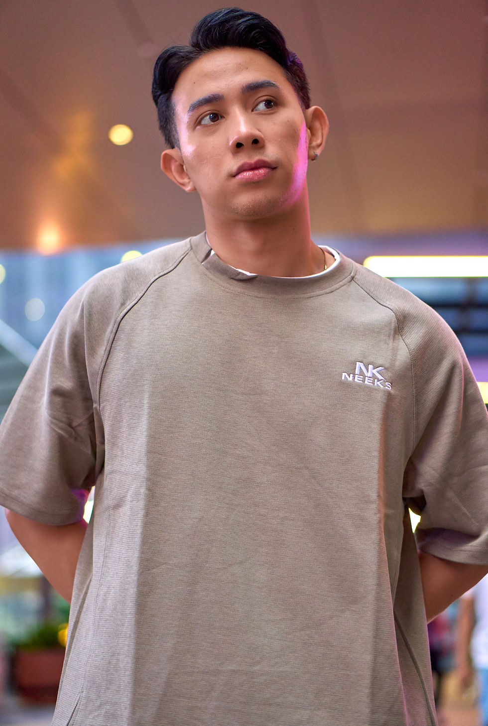 Thumbnail: Relaxed Fit Crewneck Gray T-Shirt