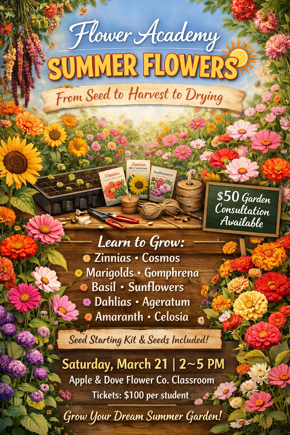 2026 Flower Academy: Summer Flowers