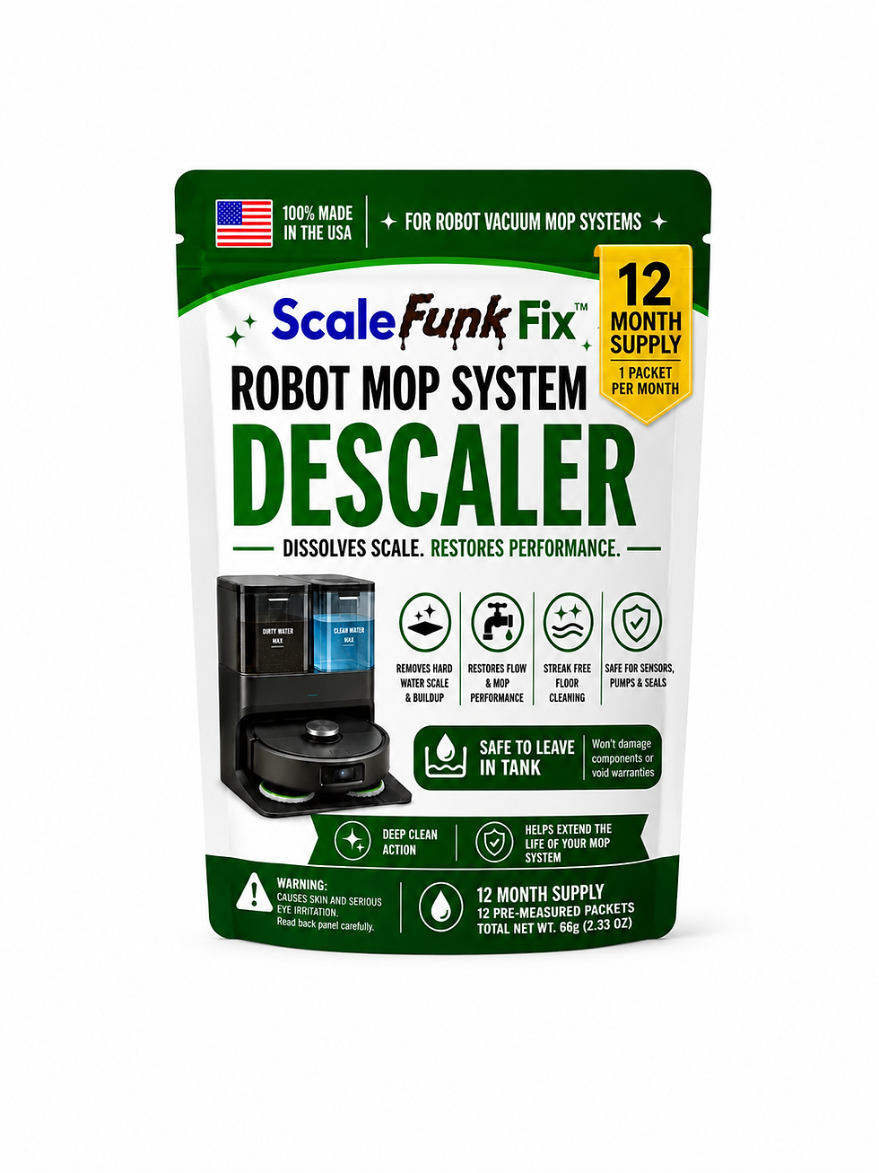 Scale Funk Fix for Robot Vacuum Mops