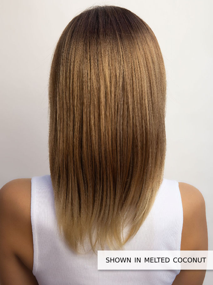 Thumbnail: Reed wig by Amore melted coconut back view