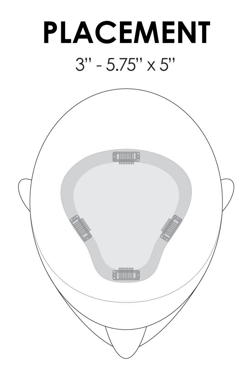 Thumbnail: easiPart XL 18" by Jon Renau | Human Hair Topper cap information
