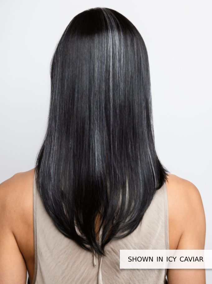 Thumbnail: Long Top Piece Mono LARGE by Amore icy caviar back