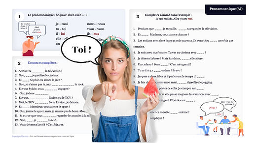 Pronom tonique (A1)