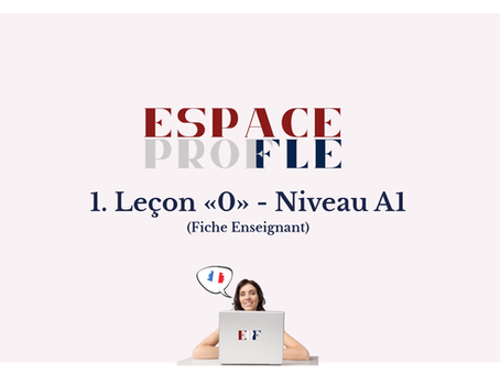 Comment débuter avec un étudiant "zéro"? 6 fiches pour le niveau A0.