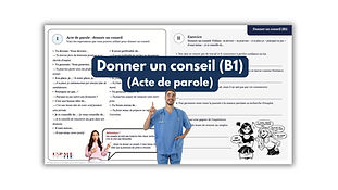 Donner un conseil (B1)