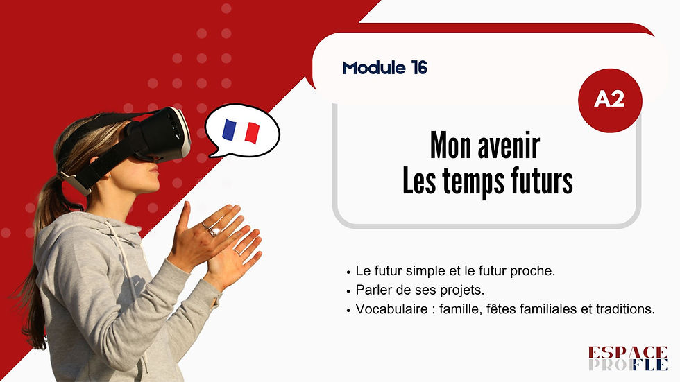 Ce cahier s’adresse aux élèves qui ont déjà découvert le futur simple, le futur proche et le futur antérieur, mais qui ont encore besoin de pratique, de répétition ou d’un entraînement plus progressif.