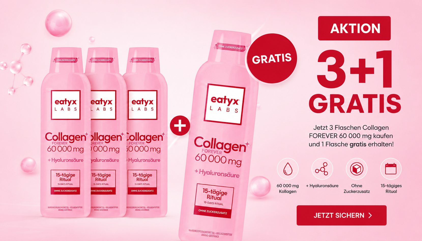 Collagen Forever 60000 mg 2 Wochen Kur mit