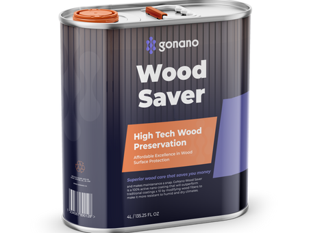 GoNano Wood Saver being applied to a wooden fence in Southern Alberta to protect against moisture and cracking