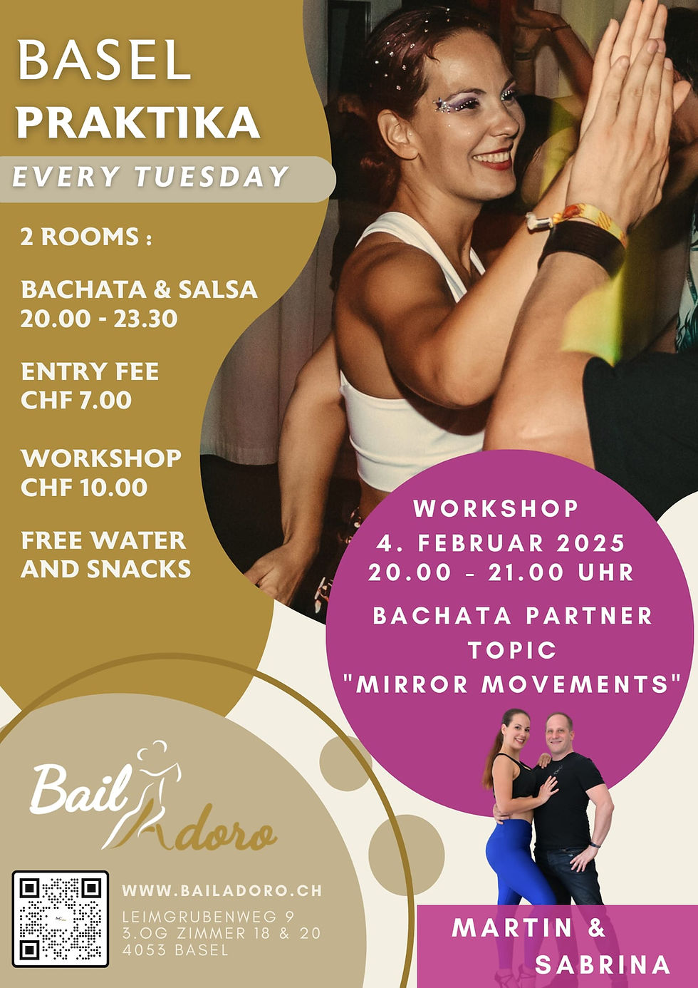 Bachata Partnerwork - mirror movements