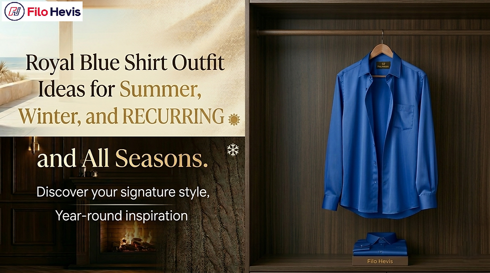 Royal Blue Shirt Outfit