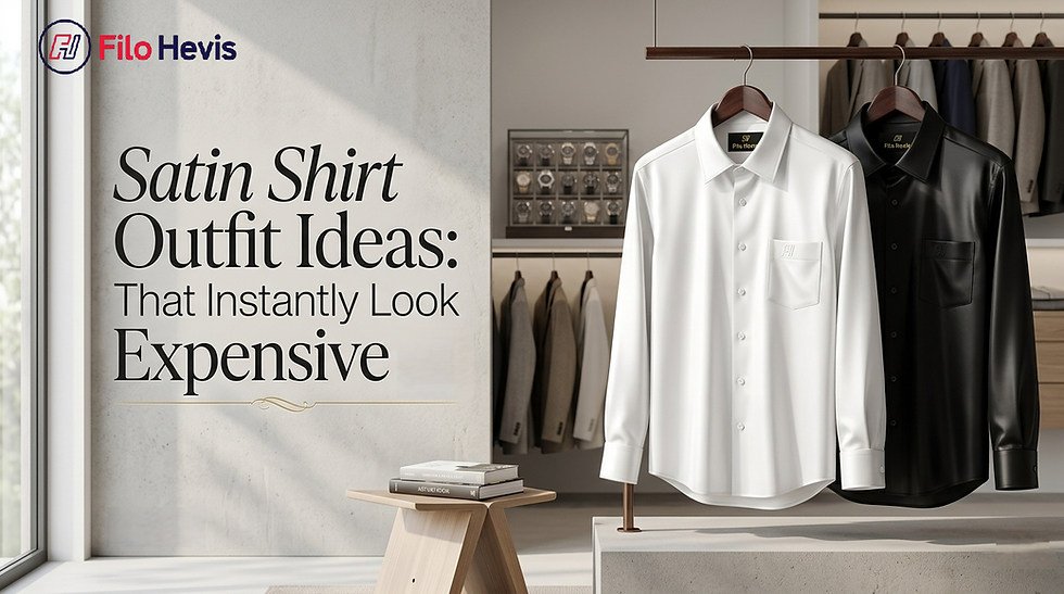 Satin Shirt Outfit Ideas