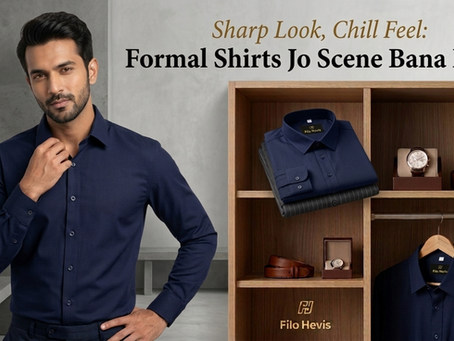 navy blue formal shirt