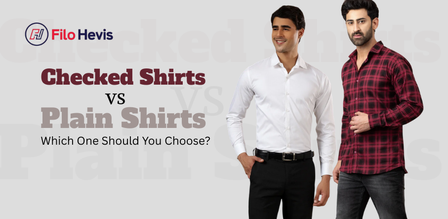 check shirt vs plain shirt