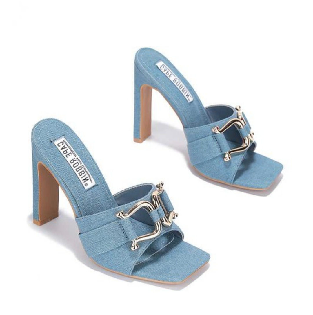 Zakiyah Denim mule