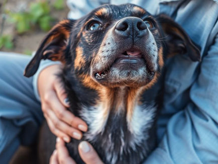 RSPCA Rescuer Discovers Dog in Distress with Visible Bones and Urgent Need for Care