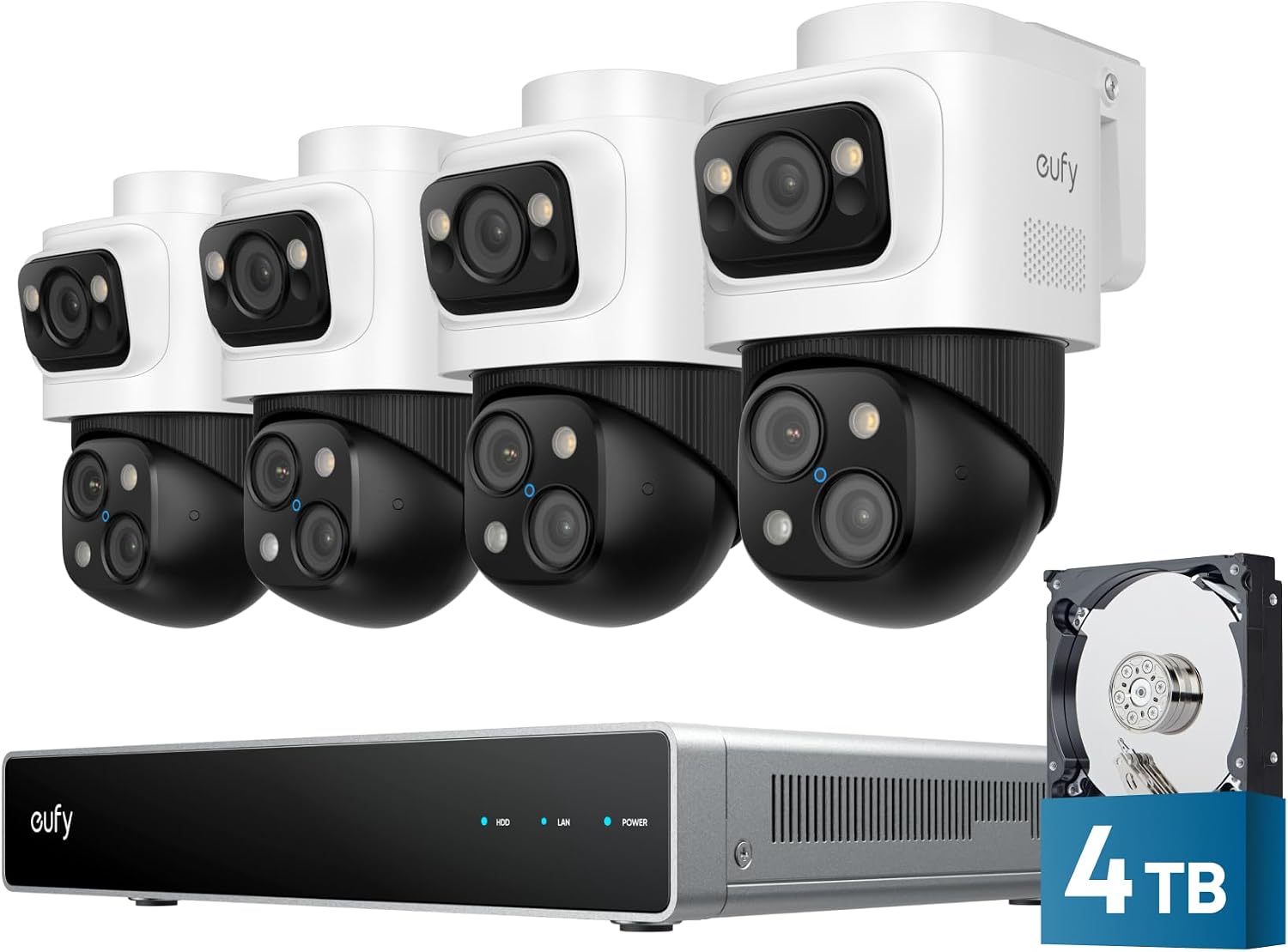 eufy S4 Max four-camera PoE NVR system product image