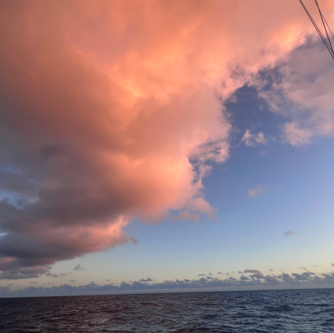 Merinäkymää ylemmältä kannelta