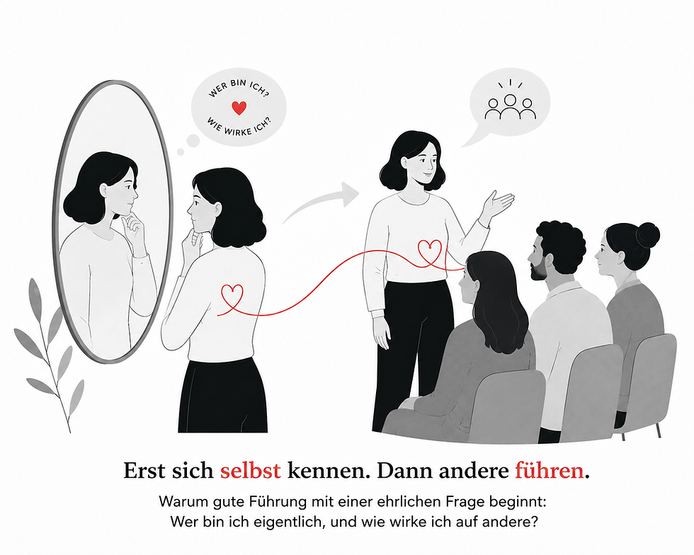 Erst sich selbst kennen. Dann andere führen.